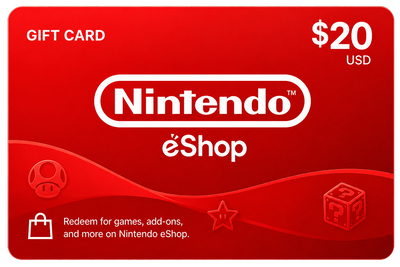Nintendo eShop 20 USD · Región USA