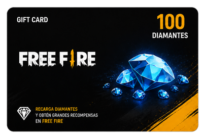 Free Fire 100 Diamantes · Código digital