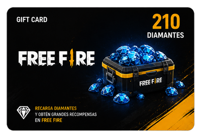 Free Fire 210 Diamantes · Código digital