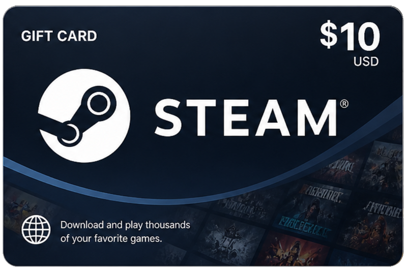 Steam 10 USD · Región Global