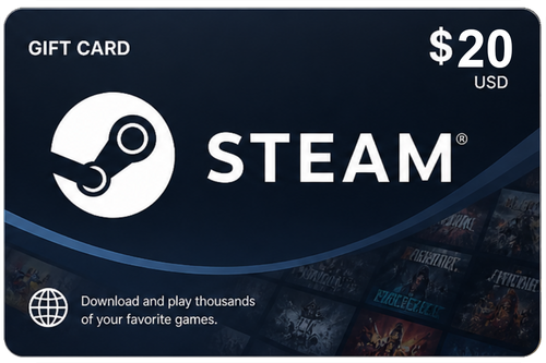 Steam 20 USD digital | Región Global