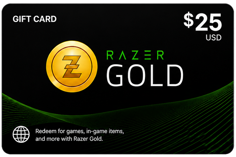 Razer Gold $25 USD - Región Global