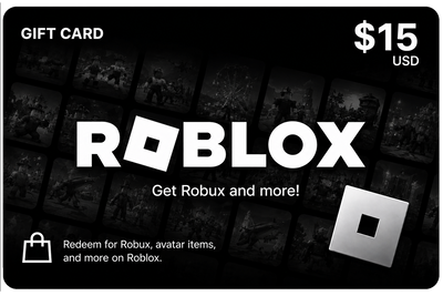 Roblox 15 USD · Región USA