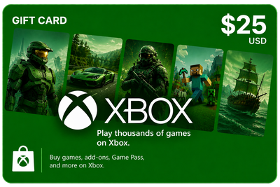 Xbox 25 USD · Región USA