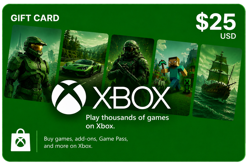 Xbox Gift Card $25 USD – Recarga Xbox | Región USA