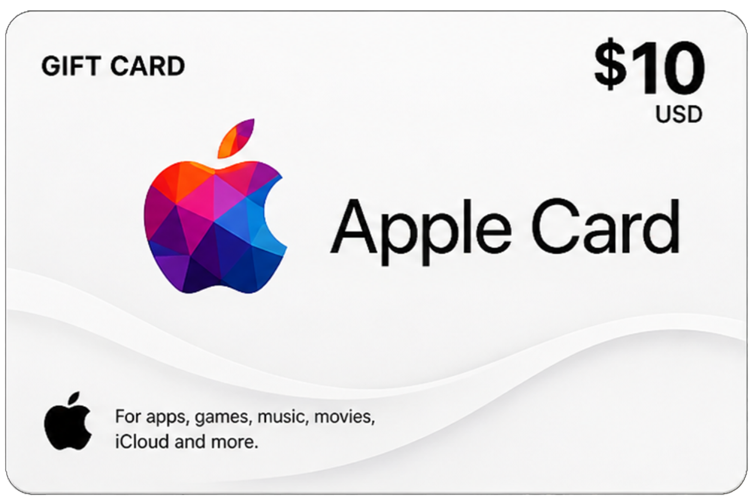 Apple Gift Card $10 USD