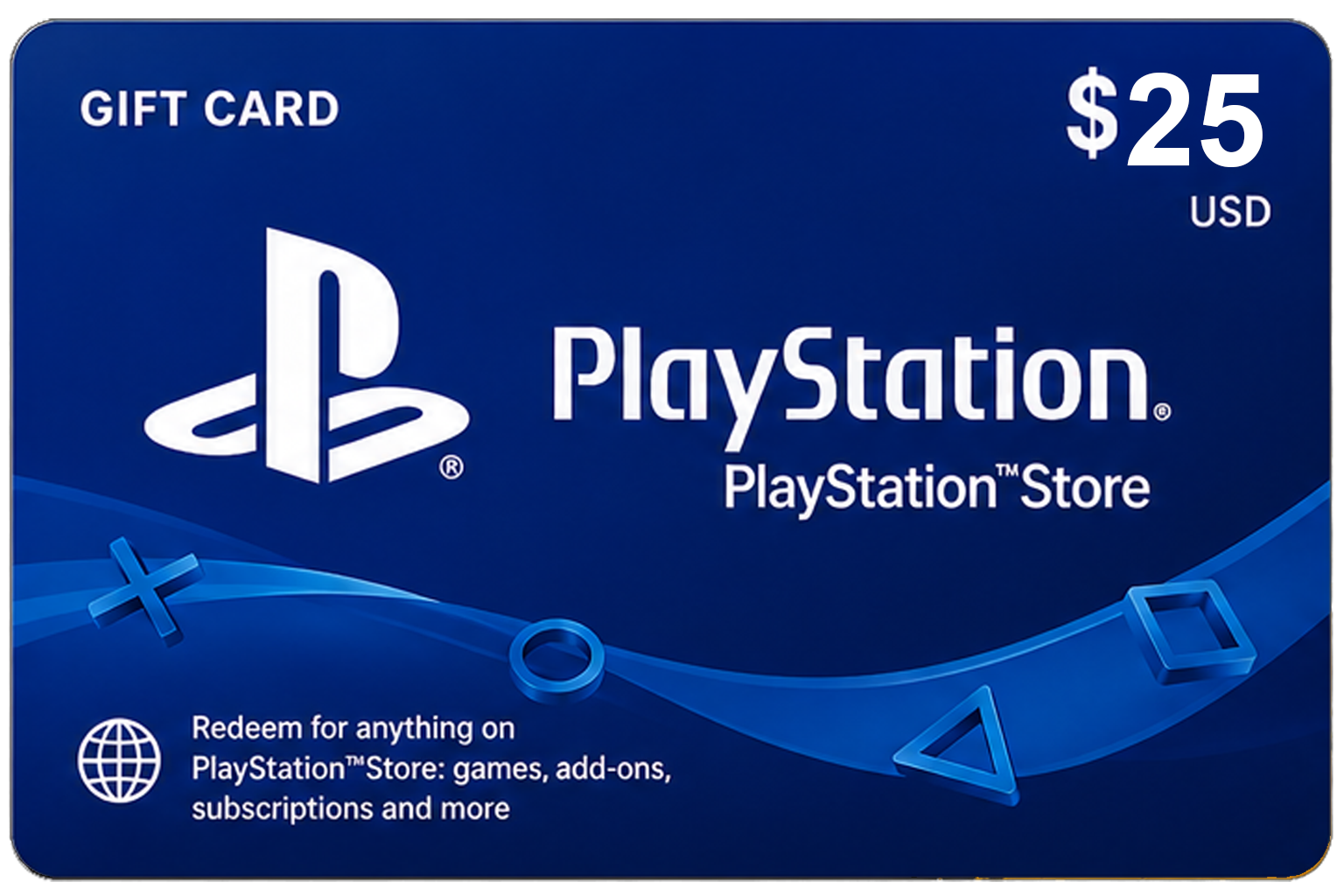 PlayStation $25 USD