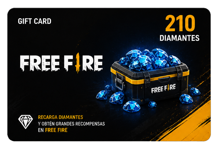 Free Fire 210 Diamantes
